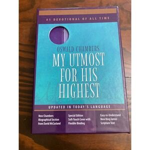 My Utmost For his Highest Devotional Book Oswald Chambers Special Edition Purple